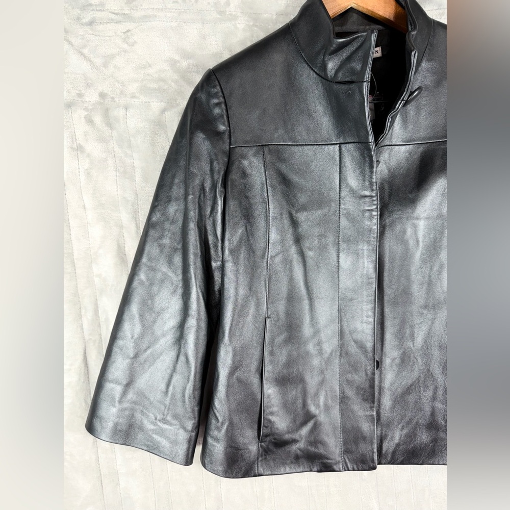 Pendleton Leather Jacket Womens Small with Chic W… - image 8